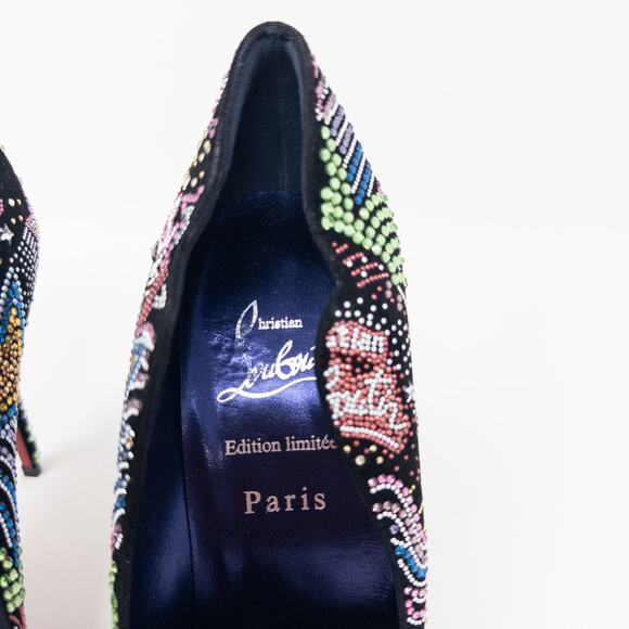 Christian Louboutin Hot Chick Starlight Crystal Viva Las Vegas 38 EU - Picture 3 of 7